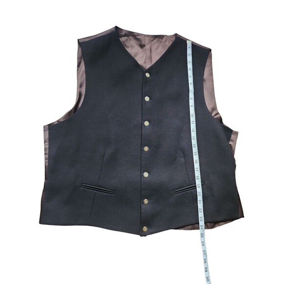 Zanetti Italian Wool 3 Piece Suit Mens 48L Brown Checked Blazer Pleated Vintage - Picture 11 of 13